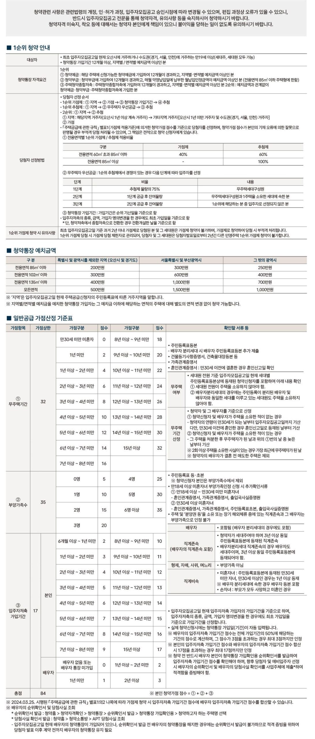 오산 헤리티지 자이 일반공급 1순위 청약안내
